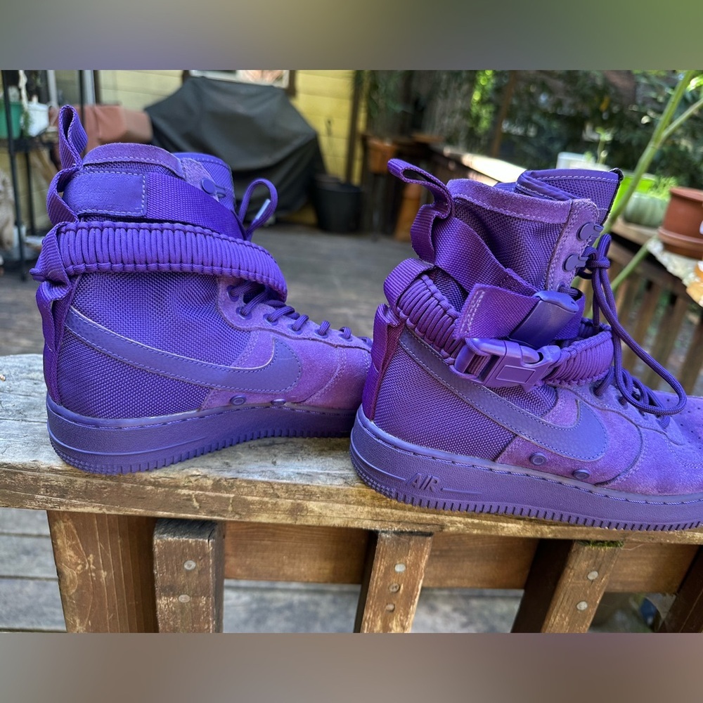 NIKE SF Air Force 1 High Court Purple 864024-500 Men's Size 8 CUTE! - Picture 13 of 16